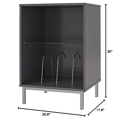 Ameriwood Home Lumina Turntable Stand (Graphite Grey) Ameriwood Home