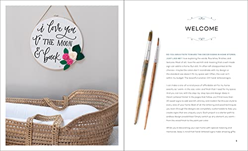 Hand-Lettered Home: DIY Wood Signs for Farmhouse Decor Castle Point Books
