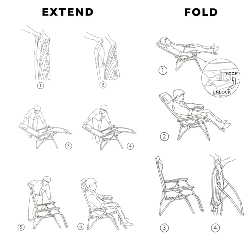 Colegence Oversized Padded Zero Gravity Lounge Chair Set of 2, Foldable Patio Anti Gravity Reclining Chairs Folding Lawn Recliner with Cup Holder for Yard, Camping, Outdoor, Support 350 LBS, Black