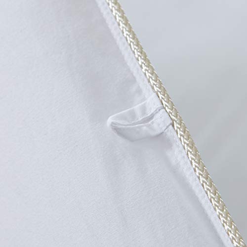 EGYPTIAN BEDDING 600-Thread-Count Egyptian Cotton Siberian Goose Down Comforter, 70 oz. Fill Weight, Solid White (King Size) EGYPTIAN BEDDING