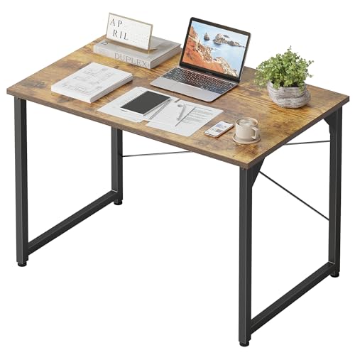 CubiCubi Computer Desk, 32 inch Small Home Office Desk for Small Spaces, Modern Simple Style for Home, Office, Study, Writing, Deep Brown CubiCubi