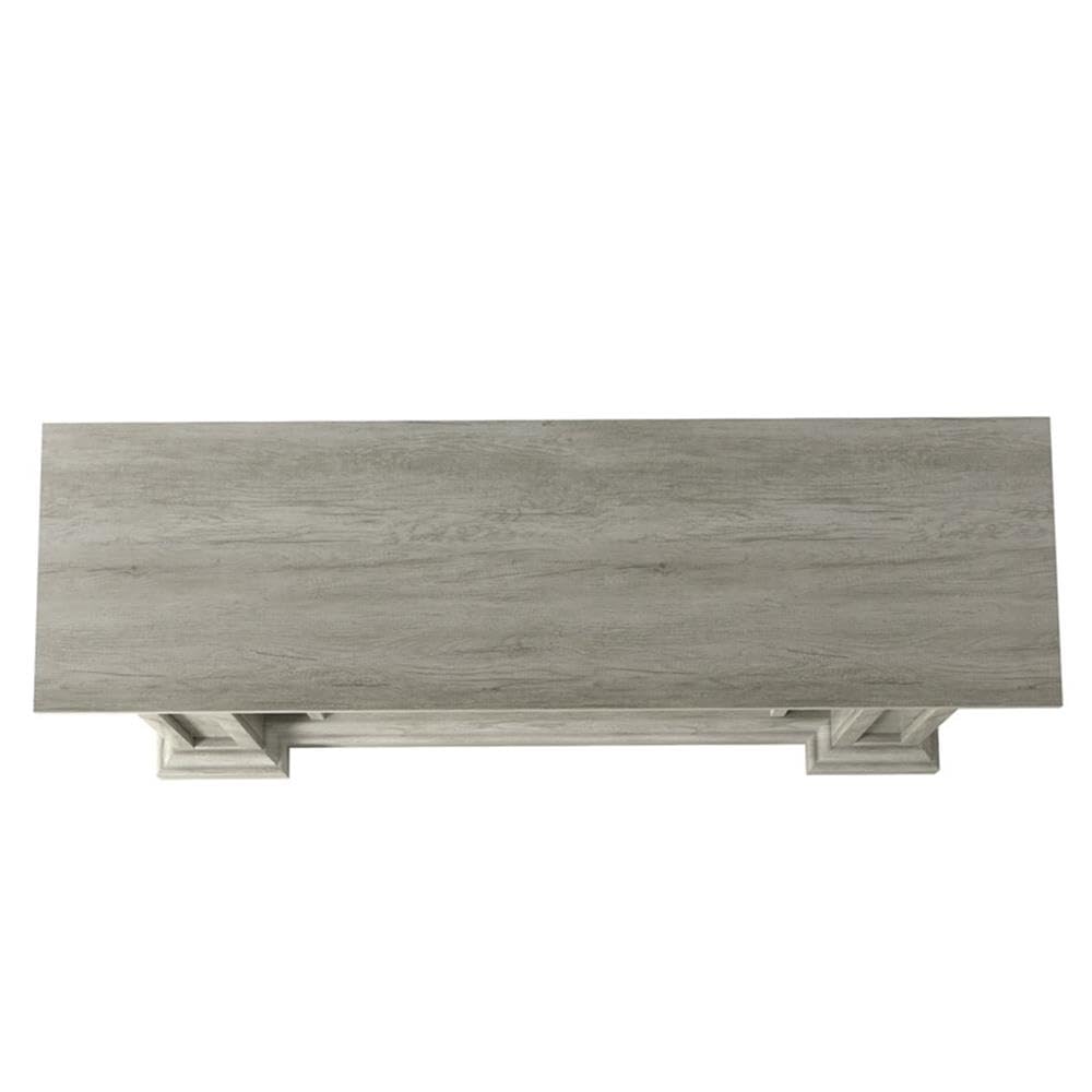 LIVILAND 48" Electric Fireplace with Realistic Flame Effect - Gray LIVILAND