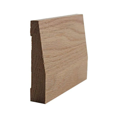 EWBB32 Beveled 3-1/2" Baseboard Moulding, 3/4" x 3-1/2", Red Oak, 94"
