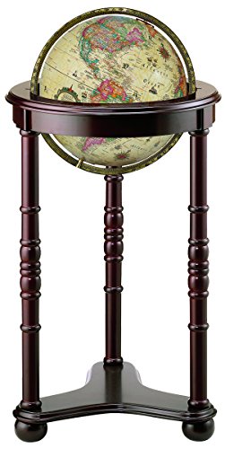 Replogle Globes Lancaster Illuminated Globe, Antique Ocean, 12-Inch Diameter, Large, Off- White Replogle