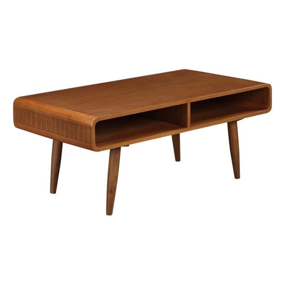 Boraam Zebra Series Halmstad Coffee Table, Rich Walnut Boraam