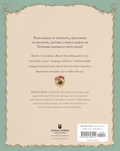 Floriography Coloring Book WoodArtSupply