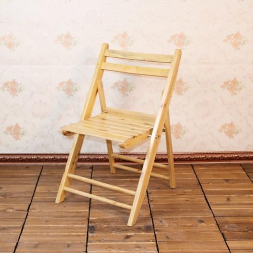 RFQWET Folding Dining Chairs Upholstered Padded Seat, Solid Wood Frame, Portable, Compact Design for Home Office, Kitchen, Living Room, Guest Seating Space Saving Extra Seating Solutions RFQWET