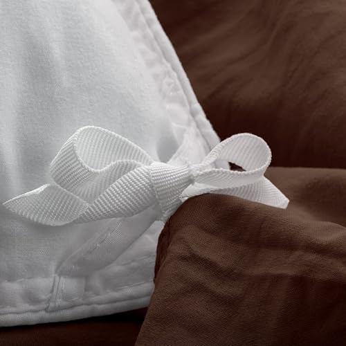 FEDALI HOME Cocoa Brown Duvet Cover Queen Size - Extra Cozy Bedding - 160 GSM Ultra Soft Duvet Cover Set with 2 Pillow Shams - 3 Pieces - Comforter Not Included