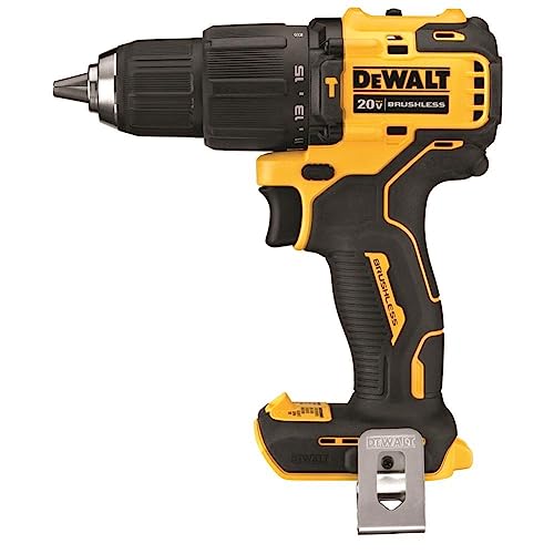 DEWALT ATOMIC 20V MAX* Hammer Drill, Cordless, Compact, 1/2-Inch, Tool Only (DCD709B) DEWALT