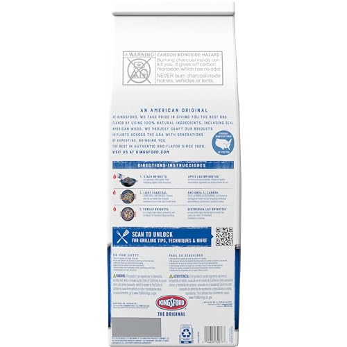Kingsford 32071 Original Charcoal Briquettes, 8 lb, Black Kingsford
