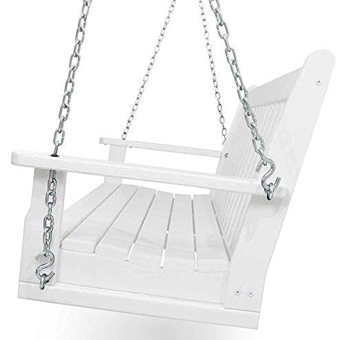 POLYWOOD GNS60WH Vineyard 60" Swing, White Polywood