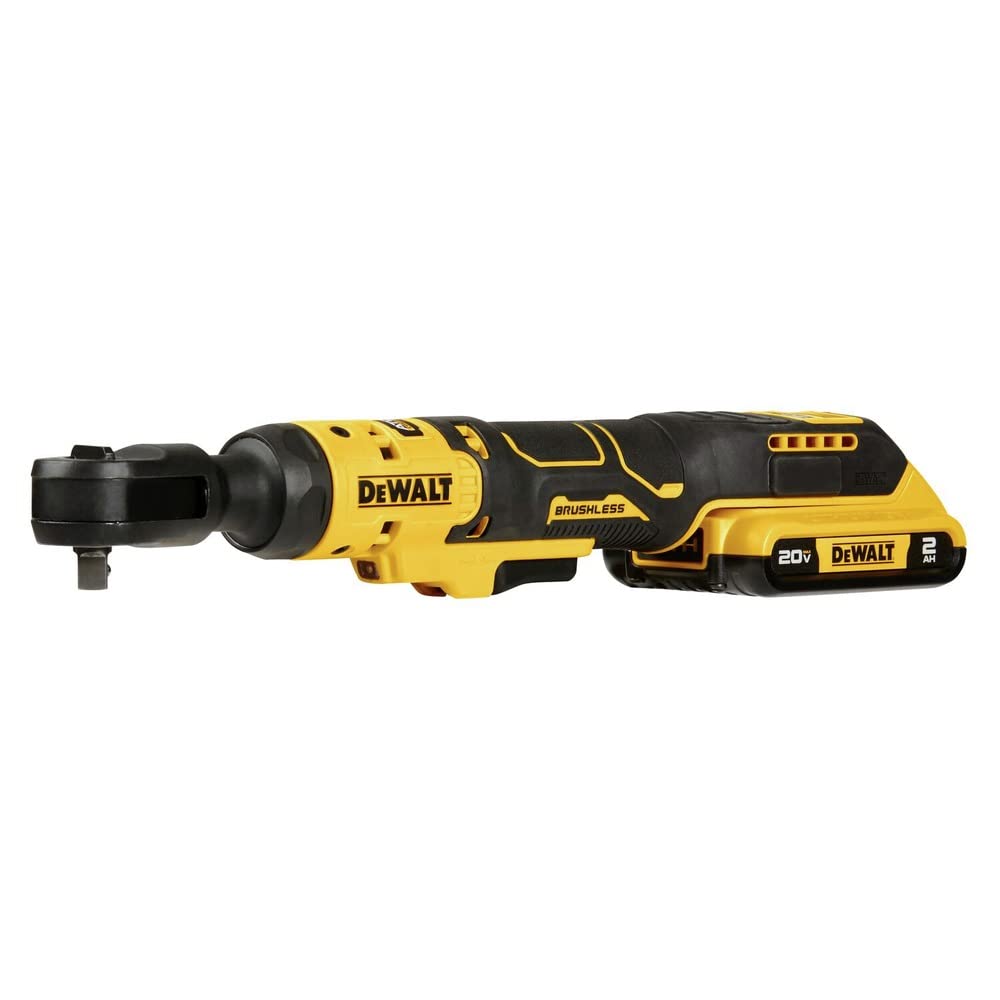 DEWALT 20V MAX Ratchet Set, 3/8 inch, 70 lbs of Torque, Battery and Storage Bag Included (DCF513D1) DEWALT