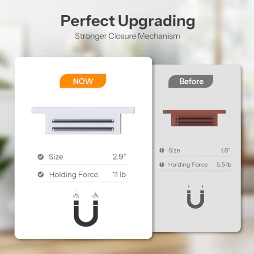 HOOBRO Pantry Cabinet with Charging Station, Kitchen Pantry Cabinet with LED Light and Storage Shelves, Kitchen Pantry with Acrylic Drawer Door for Kitchen, Dining Room, Black and Gold DB22UDPC01 HOOBRO