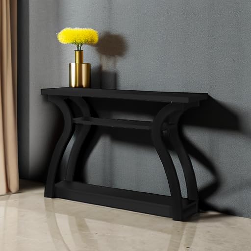 Monarch Specialties I CONSOLE TABLE, BLACK Monarch Specialties