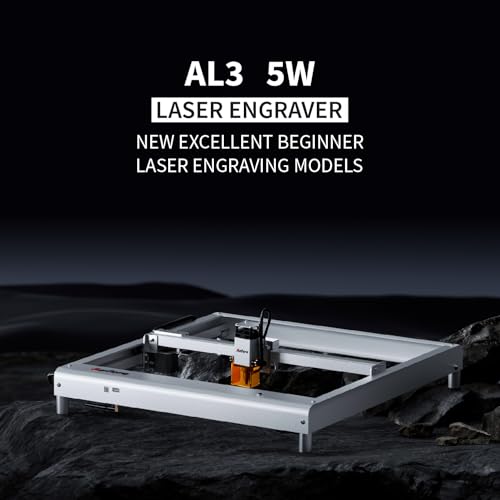 Aufero Laser Engraver Machine 5W Output Power, DIY Laser Engraver Laser Cutter and Engraver for Wood and Metal, Paper, Acrylic, Glass, Leather(5W) Aufero