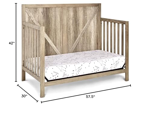 Suite Bebe Barnside 4-in-1 Convertible Crib in Vintage Chestnut Suite Bebe