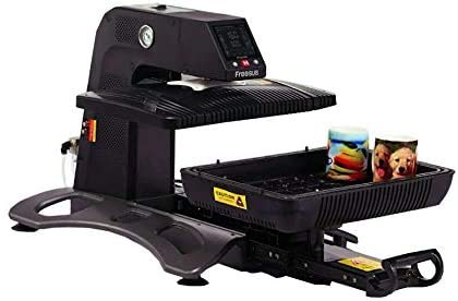 US Stock Multifunctional 110V All in 1 Auto Open Pneumatic T Shirt Heat Press Machine 3D Sublimation Vacuum Heat Transfer Machine for Phone Cases,Plate Bottles, Mugs Black WoodArtSupply