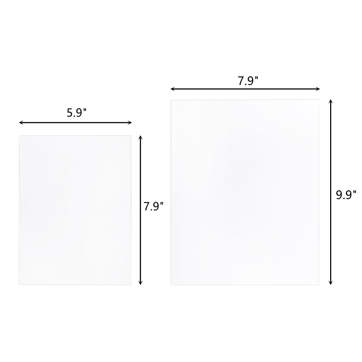 Frcctre 10 Pcs Aluminum Sublimation Photo Blanks, 8x10 inch and 6x8 inch Metal Sublimation Sign Blanks, Metal DIY Photo Sign Wall Frame Poster Decor for Living Room Bedroom, 2 Sizes Frcctre