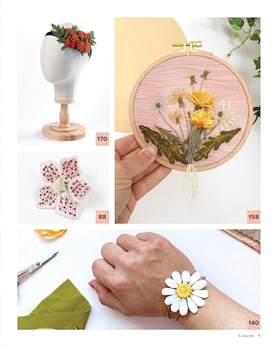 3D Botanical Embroidery & Stumpwork: 17 Thread Projects to Make, Wear, and Display (Landauer) Stitches and Patterns for Raised Embroidery from Beginner to Advanced Fox Chapel Publishing