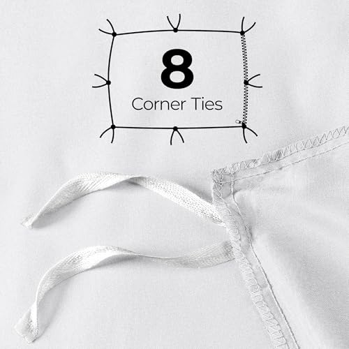 Utopia Bedding Duvet Cover Queen Size - 3 Piece with Zipper Closure - 1 Comforter Cover 90X90 Inches & 2 Pillow Shams 20X26 Inches (White) Comforter Not Included Utopia Bedding