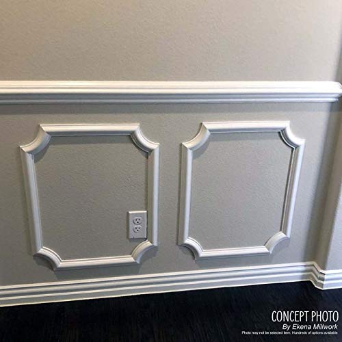 Ekena Millwork PNL16X20AS-02 16"W x 20"H x 1/2"P Ashford Molded Scalloped Wainscot Wall Panel Ekena Millwork