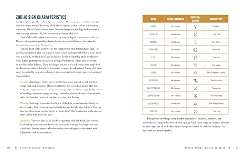 Guided Astrology Workbook: A Step-by-Step Guide for Deep Insight into Your Astrological Signs, Birth Chart, and Life (Guided Metaphysical Readings) WoodArtSupply