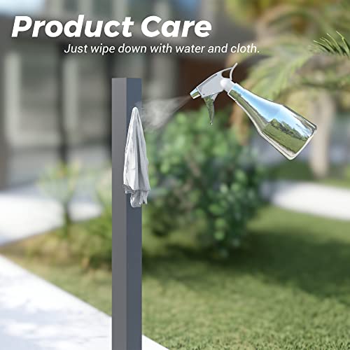 CR Fence & Rail Handrail Post, 2pcs 38" Wrought Iron Black Metal Railing Post with Bracket, Metal Fence Post Kit Ideal for Deck Railing, Balcony Railing, Porch Railing, & Post for Wood Fencing CHR