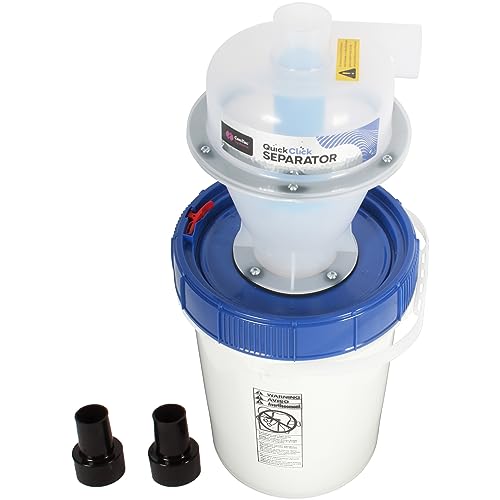 Assembled Quick Click Dust Separator with 5 Gallon Locking Collection Bin Cen-Tec Systems