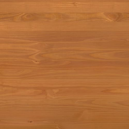 Walker Edison Queen Transitional Geometric X Pattern Headboard Solid Wood Bed, Queen Size, Caramel Walker Edison