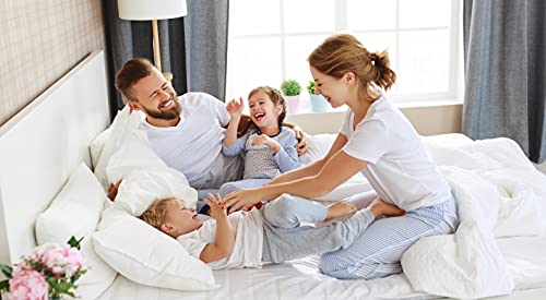 Elegant Comfort 6-Piece Quatrefoil Printed Deep Pocket Bed Sheet Set, Luxurious Silky 1500 Thread Count Bed Sheet Set Ultra Soft Wrinkle Resistant Bedding Set, Full, White Elegant Comfort