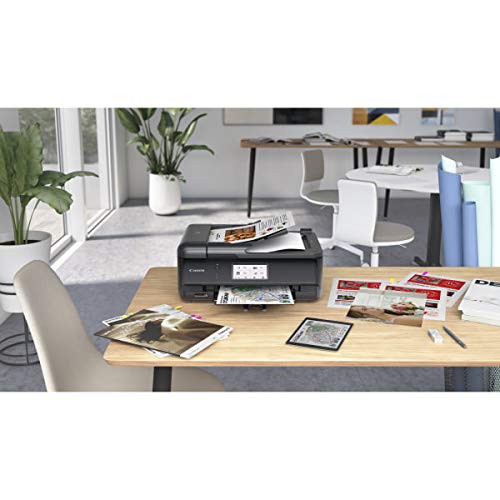 Canon TR8620 All-in-One Printer for Home Office | Copier |Scanner| Fax |Auto Document Feeder | Photo and Document Printing | Airprint (R) and Android Printing, Black Canon
