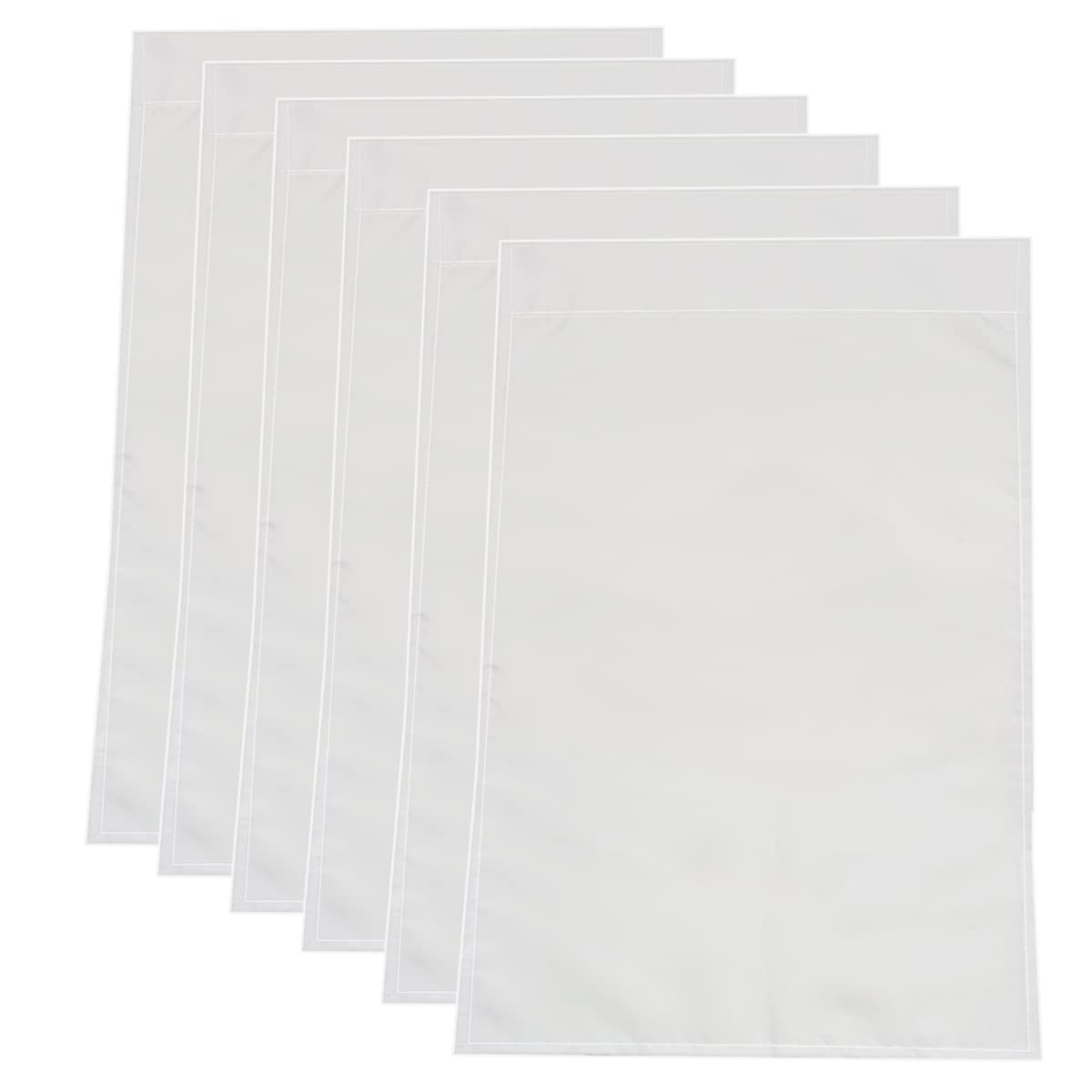 6Pcs Lawn Garden Flags Blank Garden Flags DIY Decorative Flag, Polyester Banners Flag for Indoor Outdoor Garden Decoration Holiday Festival,12 x 18 Inch, White yuntop