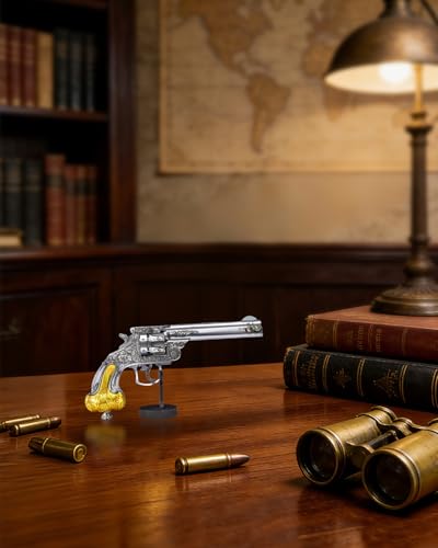 Piececool Metal Model Kits Revolver 3D Metal Puzzle for Adult Jigsaw Set Brain Teaser Best Gifts for Christmas