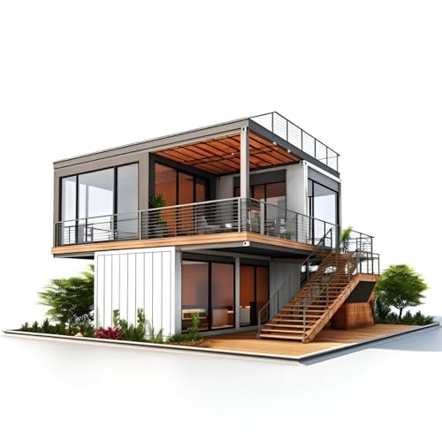 Portable Modular Container Shop Unit, Prefabricated Steel Café & Kiosk Structure 20ft 40ft, Customizable Shipping Container Building for Commercial & Outdoor Use