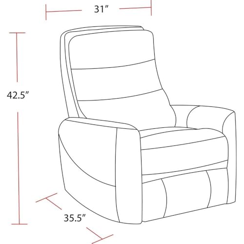 Parker Living Hercules - Black Manual Swivel Glider Recliner Parker Living