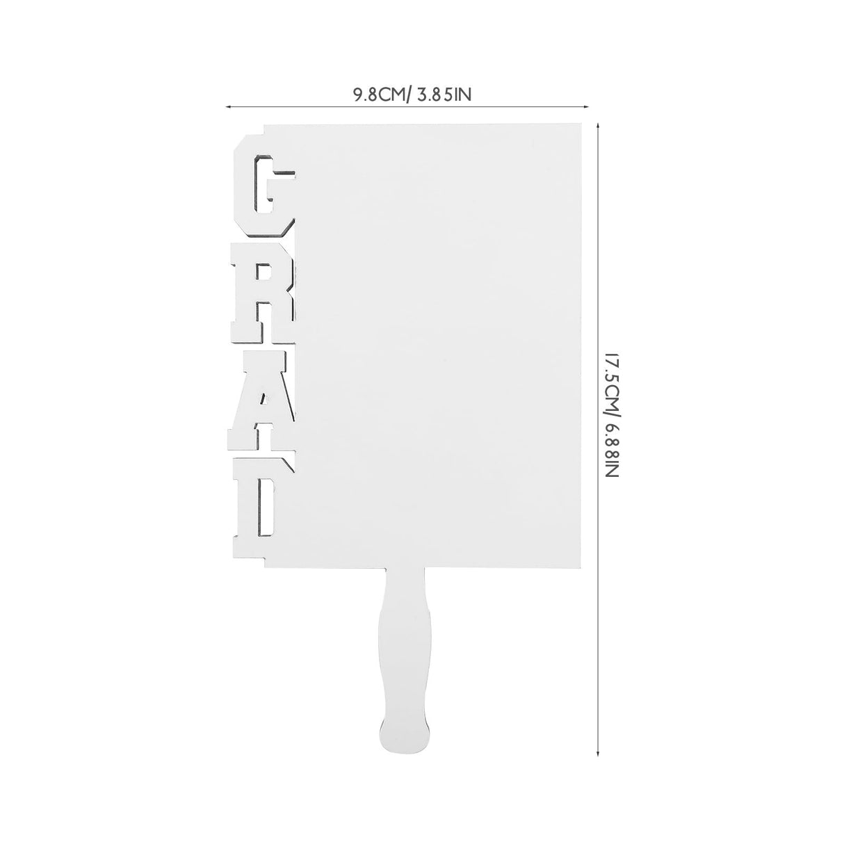 4pcs Graduation Decoration Fan Photo Frame Graduation Picture Holder Sublimation Wooden Picture Frame Photo Plaque Frame Blank Picture Frame Grad Decoration Handheld White MAGICLULU