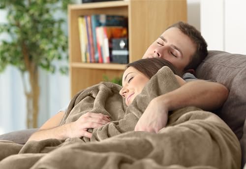 Utopia Bedding Fleece Blanket Twin Size Camel 300GSM Luxury Anti-Static Fuzzy Soft Microfiber Bed Blanket (60x80 Inch) Utopia Bedding