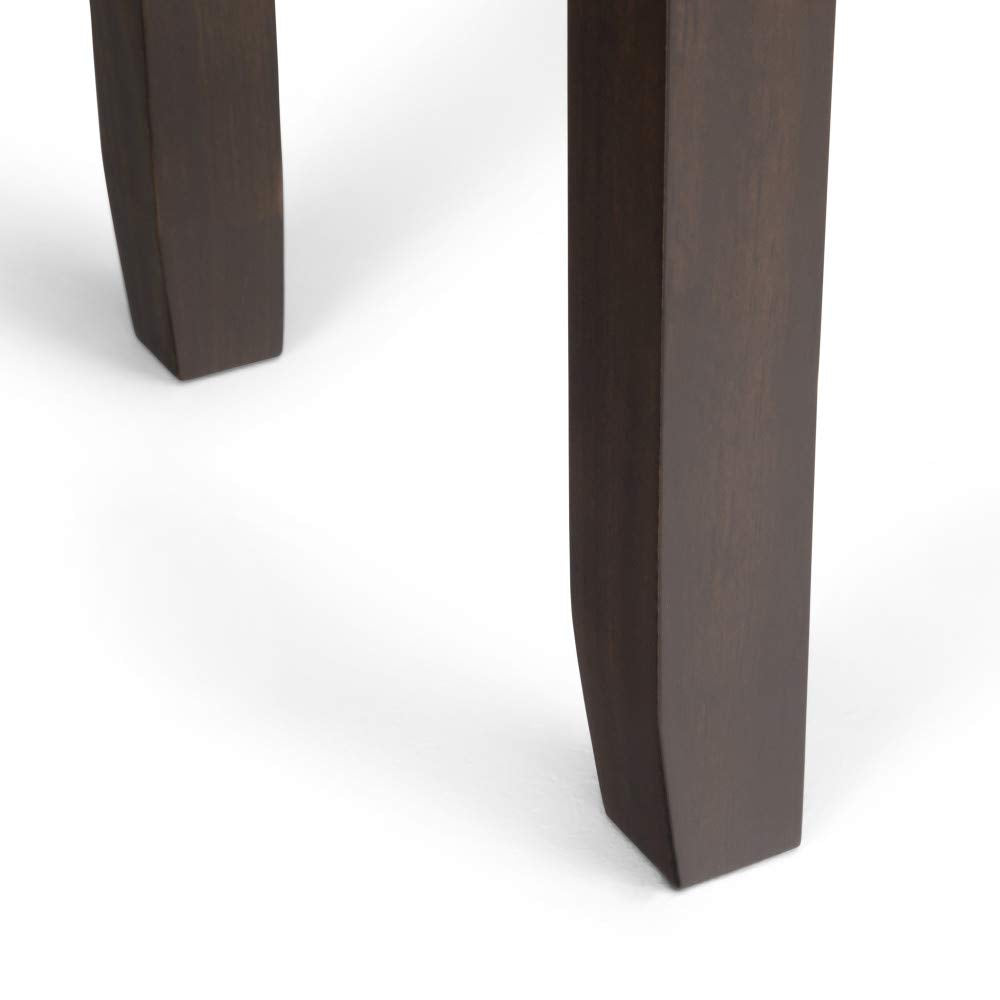 SIMPLIHOME Cosmopolitan SOLID WOOD 60 Inch Wide Contemporary Console Sofa Table in Mahogany Brown, For the Living Room, Entryway and Bedroom SIMPLIHOME