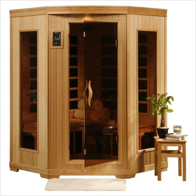 Perfect Heat by HeatWave Santa Fe 3 Person Carbon Infrared Home Sauna Perfect Heat by HeatWave