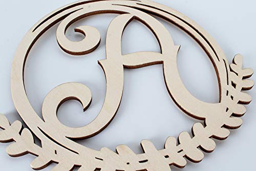 LINGTEER Personalized Inital Letter A Wooden Cake Topper Perfect for Birthday Rustic Wedding Anniversary Party Keepsake Decoration LINGTEER