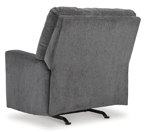Signature Design by Ashley Rannis Casual Manual Rocker Recliner, Gray Signature Design by Ashley