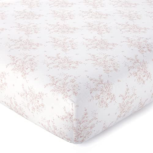 Levtex Baby - Heritage Crib Bed Set - Baby Nursery Set - Blush Velvet - Rich Velvet - 4 Piece Set Includes Quilt, One Fitted Sheet, Changing Pad & Skirt/Dust Ruffle Levtex Baby