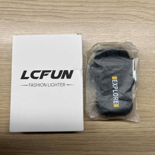 LcFun Waterproof Electric Lighter Windproof Dual Arc USB Rechargeable Flameless Plasma Lighters for Camping Hiking Survival Tactical Gear Gifts for Men Fathers Husband LcFun