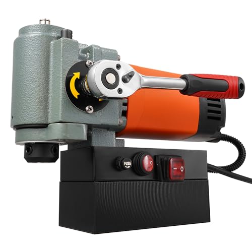 VEVOR Low Profile Magnetic Drill Press, 1300W Mag Drill, Light Weight Portable Mag Drilling Machine with Cooling Device and Overload Protection, Mag Press for Equipment Installation, Industrial VEVOR