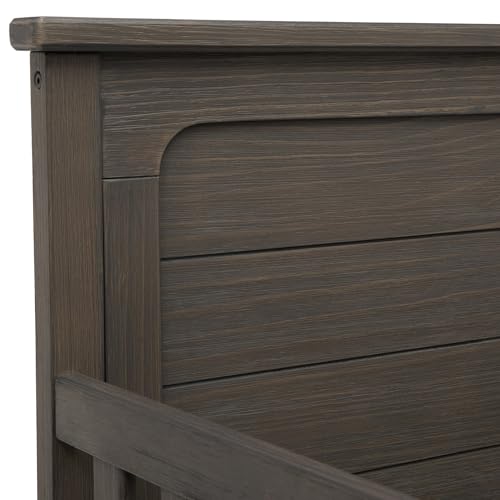 Delta Children Simmons Kids Slumbertime Monterey 4-in-1 Convertible Crib, Rustic Grey Delta Children