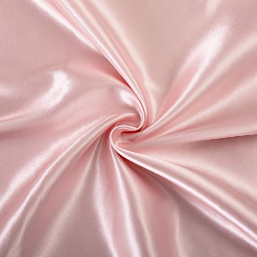 SiinvdaBZX 3Pcs Twin XL Sheets Set, Blush Pink Silky Satin Sheets Twin XL Bedding Set Ultra-Soft Extra Long Bed Sheets for College Dorm SiinvdaBZX