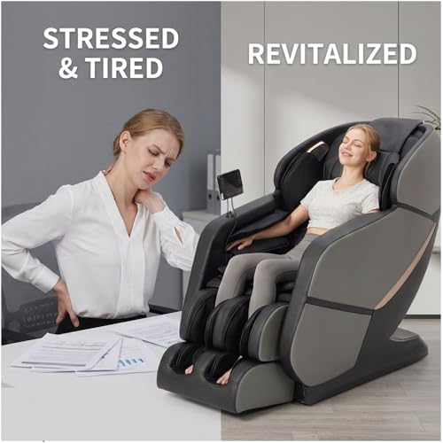 2026 Full Body Massage Chair, Free Dust Cover Included, German Crafted Dual-Core S-L Track Shiatsu Massage Mechanism, 3D Zero Gravity, Heat Therapy, 10 Massage Modes, Tool-Free Installation Yitouch