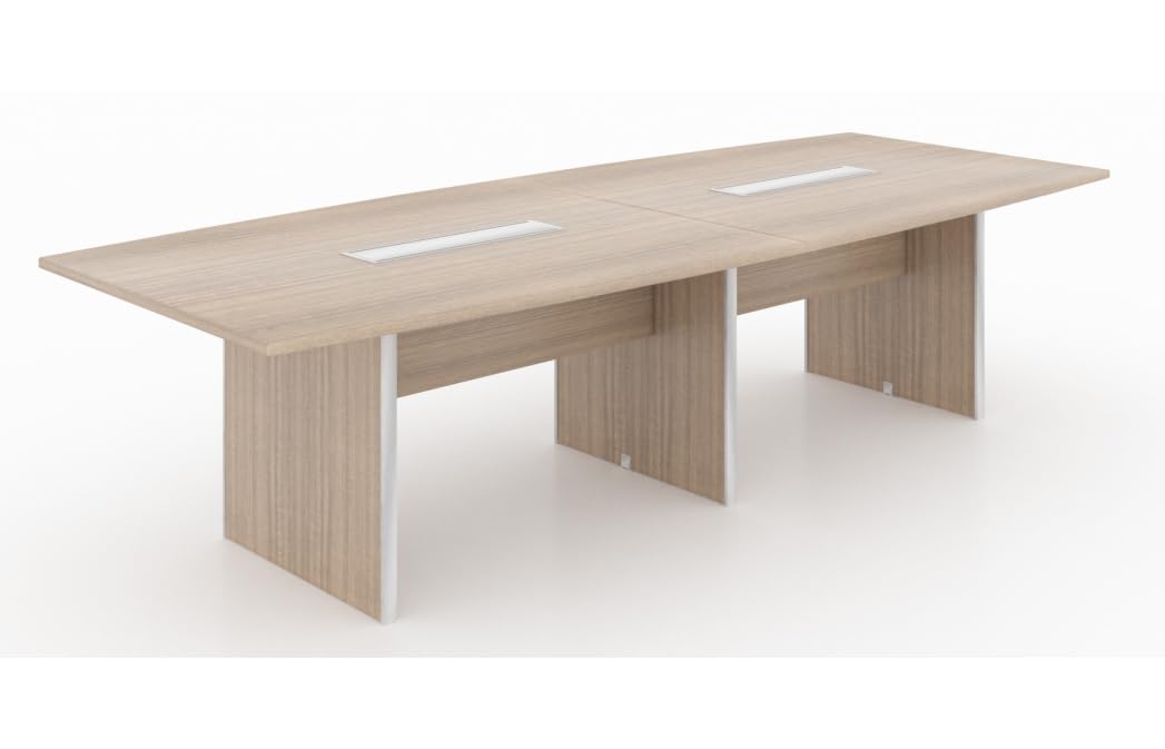 Potenza 10' Conference Table w/Grommets - Color : Grigio (Noce) Generic