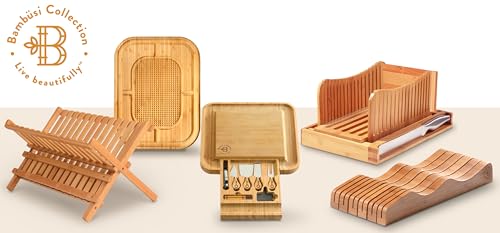 Bambüsi 3-Piece Bamboo Cutting Board Set - wooden cutting board, 3 Assorted Sizes of Bamboo Wood Cutting Boards for Kitchen - Chopping Board for Food Bambüsi