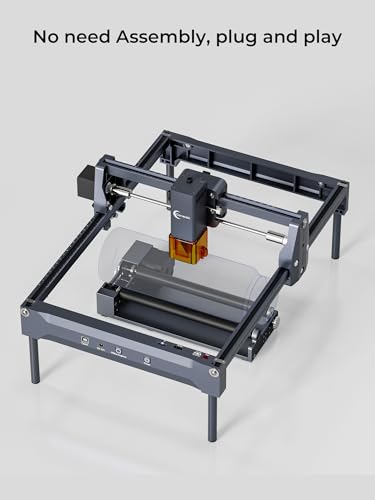 Carverall Rotary Roller with Bracket, Y-axis Rotary Roller 360° Rotation for Cylindrical Objects, Tumbler, Cups, Bottles, Pens, Wine, Laser Rotary Aattachment for Carverall Laser Engraver and Cutter Carverall